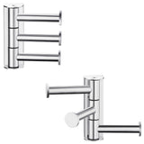 Angle Simple Swivel Towel Hook for Bathroom, SUS 304 Stainless Steel Robe Coat Hook Polished Chrome, 2 Pack