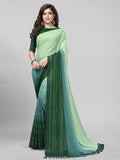 Pratham Blue Womens Silk Saree With Blouse Piece (Pb-228_Green)