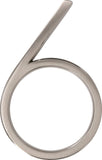 Distinctions 844706 Brushed Nickel Upgraded 5 Floating House Number 6