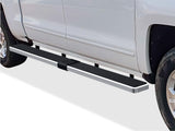 APS Wheel to Wheel Running Boards 6in Compatible with Chevy Silverado GMC Sierra 1500 2007-2018 Crew Cab 5.5ft Short Bed & 2500 