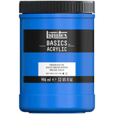 Liquitex BASICS Acrylic Paint, 946ml (32oz) Jar, Cerulean Blue Hue