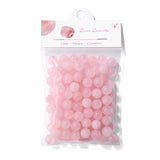 Raicegs 100pcs 8mm Rose Quartz Beads Natural Gemstone Beads Round Loose Beads for Jewelry Making DIY Bracelets Necklace