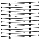 20Pcs Cable Tie Mounts & 20Pcs 20Cm Cable Ties Plastic Zip Tie Bases Holders Wire Tie Edge Mounting Clips Fasteners Organisers F