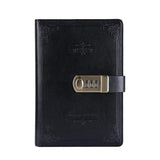 Cyrox Pu Leather Cover Secret Lock Diary For Girls, Password Locking Journal Secret Diaries Travel Diary Notebook With Combinati