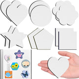 12Pcs Magnetic Mini Canvas Boards for Painting Small Canvases Boards DIY Decorative Fridge Magnets Painting Crafts Gifts for Sch