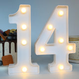 H:7.88 inches Light Up Numbers 14 Sign for Wedding Anniversary, Happy 14th Birthday Party Decorations for Girls, 14 Year Old Bir