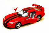 KiNSMART Dodge Viper GTRS 5inch 1:36Scale Die Cast Metal Model Toy Race Cars Red