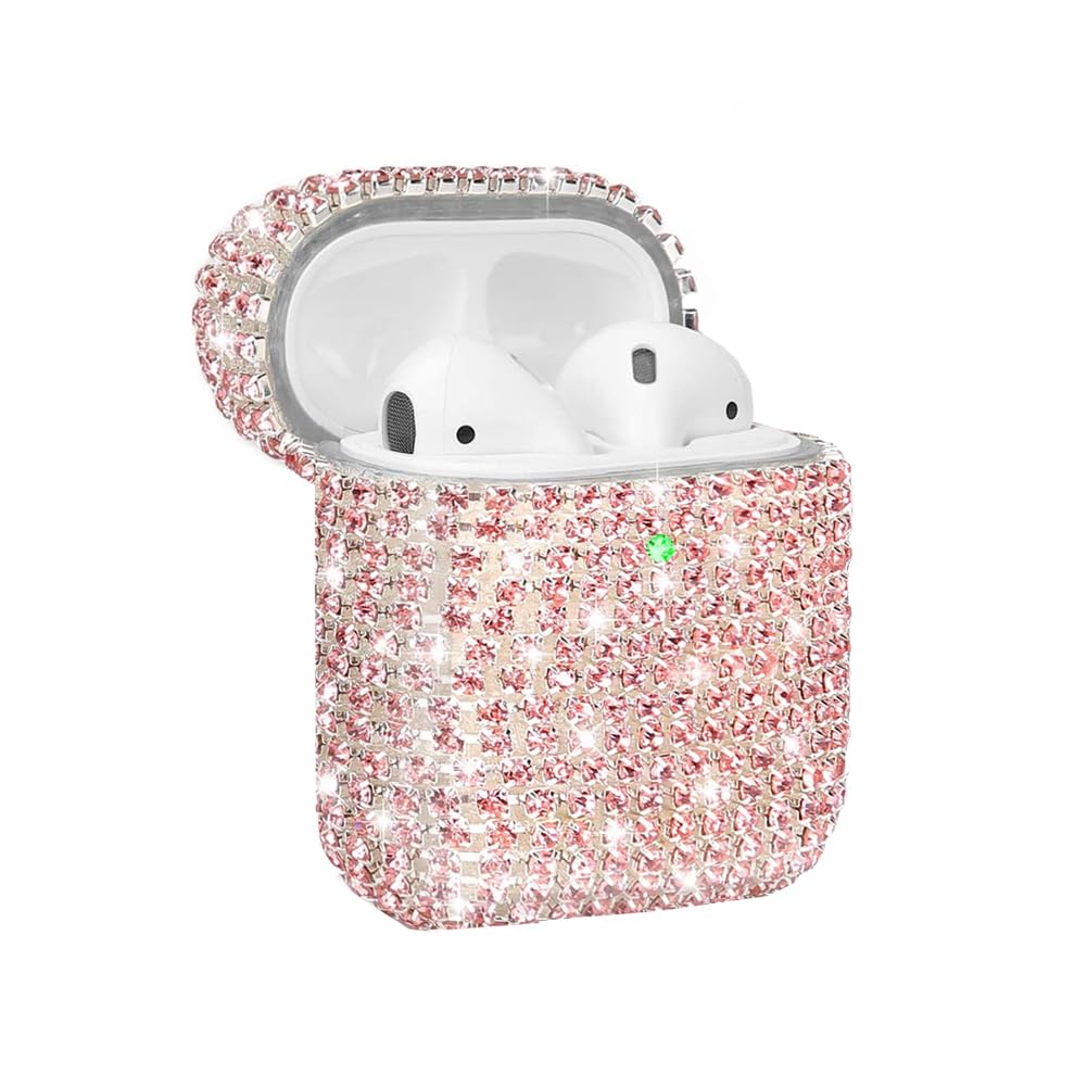 SKINEAT Diamond Airpods Case Cover Protective Airpods Charging Cases Hard Carrying Case Accessories for Apple Airpods 2 & 1,Blin