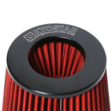 Kyostar Universal Red 3.5 Inch 89mm Air Intake Cone Filter Replacement Quality Dry Air Filter