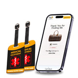 [Pack 2] Tag8 Medical Equipment Smart Luggage Tag Id |Bag Tag For Respiratory Devices, Cpap, Surgical Equipment, Medical Device 