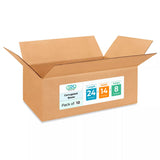 Large Shipping & Moving Boxes 24x14x8 inches (10-Pack) - Extra Strength 200 lb vs Regular - Corrugated Large Boxes for Moving - 