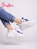 Shoetopia Smart Casual White Sneakers For Girls-Eu39,White,6,B0D5HPM9CS