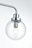 Living District Indoor Modern Home Decorative Bright Ceiling Hanson 3 Lights Bath Sconce In Brass With Clear Shade