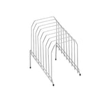 Staples Metal Incline Desktop File Organizer, 8Compartment, Chrome