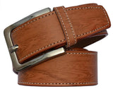 Sunshopping MenS Tan Synthetic Leather Needle Pin Point Buckle Belt (FtossTan) (28)