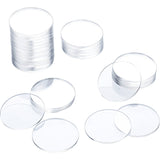 Outus 36 Pieces 1 Inch Acrylic Circle Blanks Acrylic Disc Blanks Transparent Round 0.08 Inch Thick for Crafts Christmas Ornament