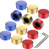 SOLUTEK Footswitch Topper Guitar Pedal Button Caps with 3 Set Screws and Protective Fitting Increasing Accuracy,Comfort for Comm