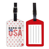 Nutcase Designer Luggage Travel Baggage Tags Set Of 2 With Name Card Inside