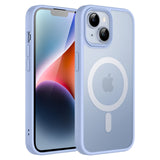 JETech Magnetic Case for iPhone 14 6.1-Inch Compatible with MagSafe, Translucent Matte Back Slim Shockproof Phone Cover (Sky Blu