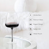 Hotel Collection Smoke Stem Red Wine Glasses | 4 Glasses