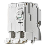 Leviton LB200 100A 2Pole PlugOn Standard Branch Circuit Breaker, Hydraulic Magnetic, 120/240 VAC, White