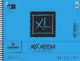 Canson XL Series Mixed Media Pad, Side Wire, 14x17 inches, 60 Sheets Heavyweight Art Paper for Watercolor, Gouache, Marker, Pa