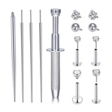 QWALIT Piercing Assistant Tool Piercing Jewelry Ball Grabber Screw Tool for Changing Jewelry Piercings Screw on Threader Tools S