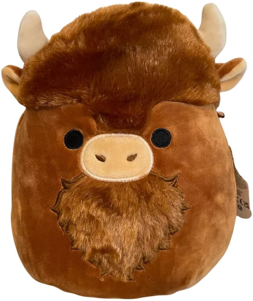 Squishmallow Official Kellytoy 14 Inch Soft Plush Squishy Toy Animals (Dunkie Highland cow)