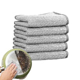 NAREVAL Scrub Pad Wire Dish Cloth Kitchen Dish Wash Scrub Sponge DoubleSided Stainless Steel Scrubber for Utensils Multifunctio