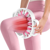 Gyanshoppe Deep Tissue Cellulite Roller Lymphatic Drainage & Fascia Massager Ergonomic Detachable Handles For Legs, Glutes, 