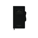 Fringe Studio Bookcloth Wrapped Flex Cover Pocket Notebook w/Ribbon Bookmark and Bow Closure inchNOIR LE PETITEinch, Approx. 3.5 w 