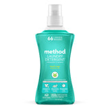 Method Liquid Laundry Detergent; Beach Sage Scent, PlantBased Stain Remover; ; 66 Loads per 53.5 oz Bottle; (Pack of 1)