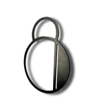 NACH Black 6 Inch Steel Floating House Numbers - Style 8 with Mounting Hardware