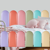 Jetec 6 Pcs Wall Padding for Kids Room, 15.75'' x 7.87'' Pastel 3D Padded Wall Panels, Anti-Collision, Peel & Stick Crib & Playr
