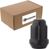 DPAccessories Black M14x1.50 Lug Nuts for Aftermarket Wheels - Closed End Duplex Spline Tuner - 35mm (1.38) Tall - Bulk Box of 1