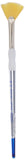 Royal Brush SG8506 Royal & Langnickel SoftGrip Fan Paintbrush, Gold Taklon, Size 6