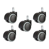 2 Inch Office Chair Wheels Heavy Duty Replacement, Mute Rubber Rotating Desk Office Chair Replacement Wheels, Safe for All Floor