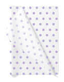 TOWNBUS |pack of 100 |Lucky Lavender Dot Printed Wrapping tissue Paper | Perfect for Gift Wrapping, Storage, Stuffing, Wrapping