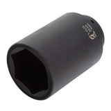 SUNEX TOOLS 254D, 1/2 Inch Drive, 111/16 Deep Impact Socket, CrMo Alloy Steel, Radius Corner Design, Chamfered Openings, Dual