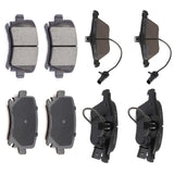 AUTOMUTO 8PCS Front & Rear Disc Brake Pads Set D1108 D1111 For Audi A3 A4 A4 Quattro A6 A6 Quattro For Volkswagen CC Eos Golf GT