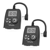 TiFFCOFiO New Digital Outdoor Timer Outlet, Dial Programmable Method, Outdoor Light Timer Waterproof, 2 Grounded Electrical Outl
