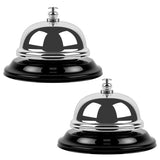 Anyongora Bell for Desk - 2 Packs, Loud & Clear Call Bell with Matte Anti-Rust Steel, Small 3.35 Footprint, Durable Design for O