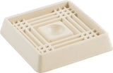 Shepherd Hardware 9166 2Inch Square Rubber Furniture Cups, 4Pack