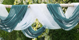 WARM HOME DESIGNS 4 Yards Long Dusty Blue Fabric By The Yard. Our 55 Wide Sheer Bulk Fabric is Great for Bed Canopy Curtains, We