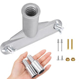 LeapMars Broom Handle Bracket,5mm Thickness Deck Brush Accessories,Aluminum OnePiece Casting Metal Brackets,Broom Bracket for A