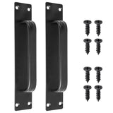 Xiyaxin 2 Pack Aluminum Alloy Sliding Barn Door Handle, 180mm / 7.1 Inch Hole Center Gate Door Handle, Closet Door Pulls with Pl