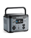 300W Portable Power Station, Powdeom 296Wh Power Bank with AC Outlet, Solar Generator Laptop Charger, Battery Backup Power Suppl