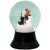 Alexander Taron Importer Pr1570 Perzy Snowglobe-Medium Cats With Birdhouse-5' H W X 3' D, Green