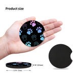 Absorbent Car Coasters for Cup Holders, 2 Pack Universal Neoprene Car Coasters with Finger Slot, Auto Accessories for Women & Me
