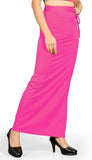 Shasmi Women Solid Saree Shapewear (Soft Shapewear) (S, Drak Pink)